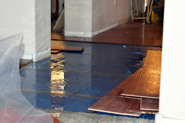 Professional Water Damage Restoration technician working in Stanford, CA